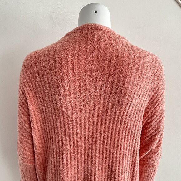 Barefoot Dreams Cardigan Ribbed Cozychic Lite Coral S - Picture 11 of 12